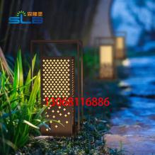拉丝铜柱头灯